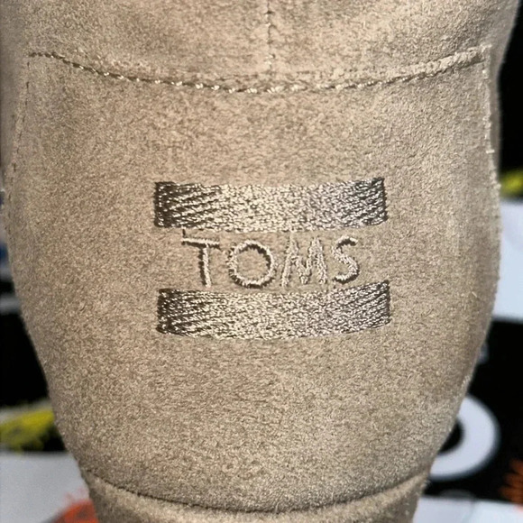 Tom’s Women Suede Tan Wedge Ankle Bootie Shoe Size 8 - Picture 5 of 14